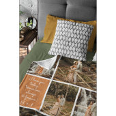I Love You Always & Forever Modern 6 Photo Collage Fleece Deken