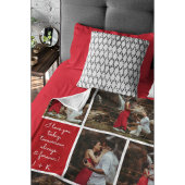 I Love You Always & Forever Modern 6 Photo Collage Fleece Deken