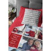 I Love You Always & Forever Modern 6 Photo Collage Fleece Deken