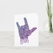 "I Love You" American Sign Language Card Kaart (Voorkant)