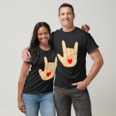 I Love You American Sign Language Hand Gesture T-shirt (Unisex)