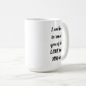 I LOVE YOU angel with original art Koffiemok (Voorkant rechts)