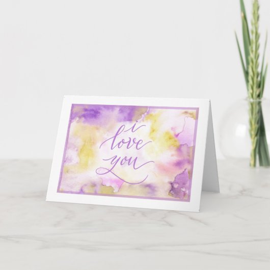 “I love you” anytime card Bedankkaart (Voorkant)