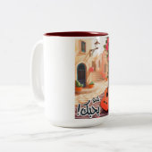 I Love You- Arabisch Valentijn بحبكالبع ر ب ي Tweekleurige Koffiemok (Voorkant links)