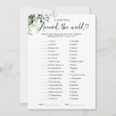 I Love You Around the World Game Vrijgezellenfeest Kaart (Voorkant)