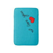 I Love You Badmat (Voorkant Verticaal)