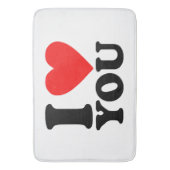 I Love You Badmat (Voorkant Verticaal)