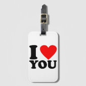 I Love You Bagagelabel (Voorkant (verticaal))