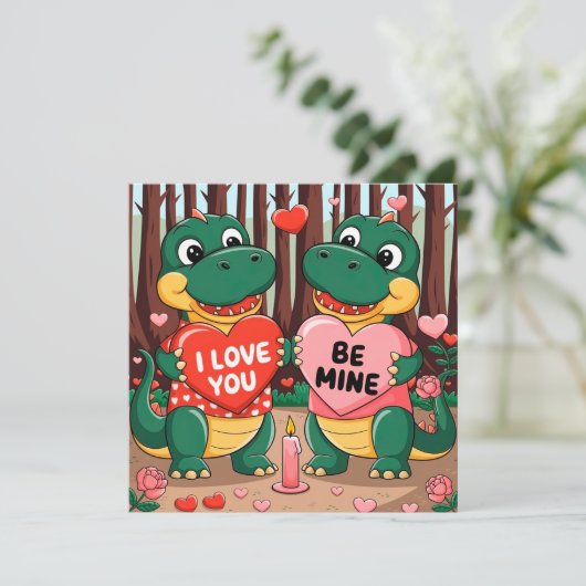 I love you - Be mine  Kaart (Staand voorkant)