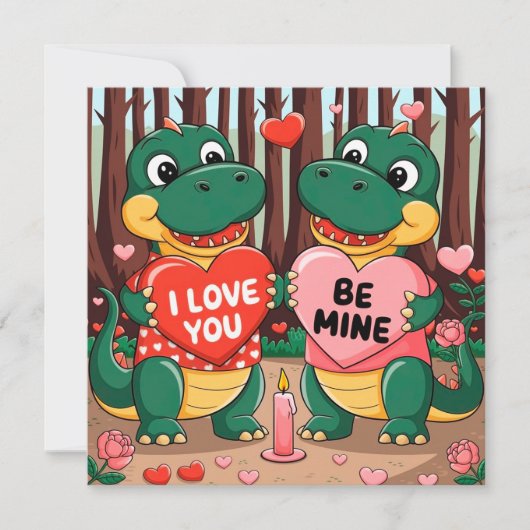 I love you - Be mine  Kaart (Voorkant)