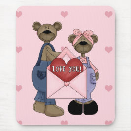 I Love You Bears Muismat
