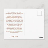 I Love You Beary Much In Cup Postcard Briefkaart (Achterkant)