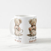 I Love You Beary Much In Cup Postcard Koffiemok (Voorkant links)