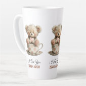 I Love You Beary Much In Cup Postcard Latte Mok (Linkerhoek)