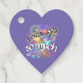 I love you bedankjes labels (Voorkant)