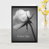 I Love You beroemd gemaakt door White Rose Kaart (Gele Bloem)