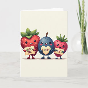 I Love You Berry Much Kaart