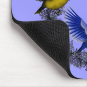 I Love You Birds On Flower Wreath Personalized Muismat (Hoek)