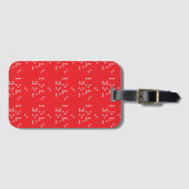 I love you (Braille) Bagagelabel (Voorkant (horizontaal))