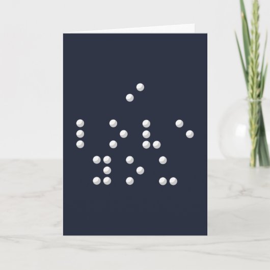 I love you (Braille) Kaart (Voorkant)