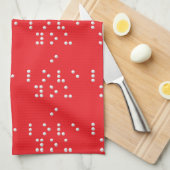 I love you (Braille) Theedoek (Quarter Fold)