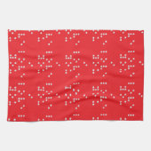 I love you (Braille) Theedoek (Horizontaal)