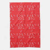I love you (Braille) Theedoek (Verticaal)