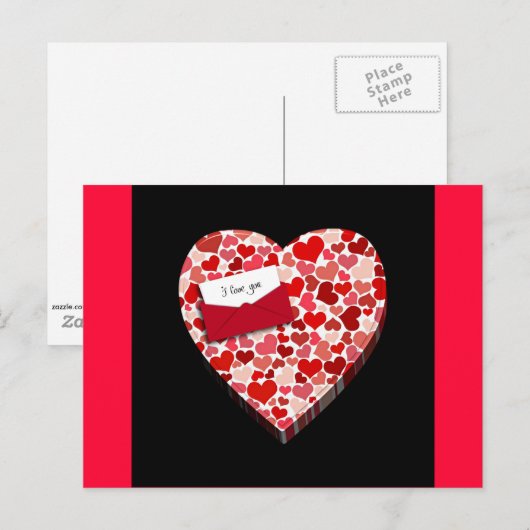 I Love You Briefkaart (Voorkant / Achterkant)