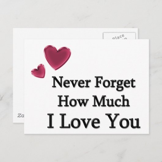 I Love You Briefkaart (Voorkant / Achterkant)