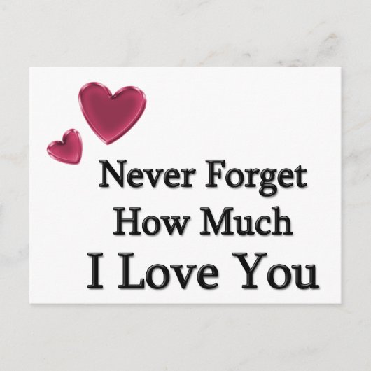 I Love You Briefkaart (Voorkant)