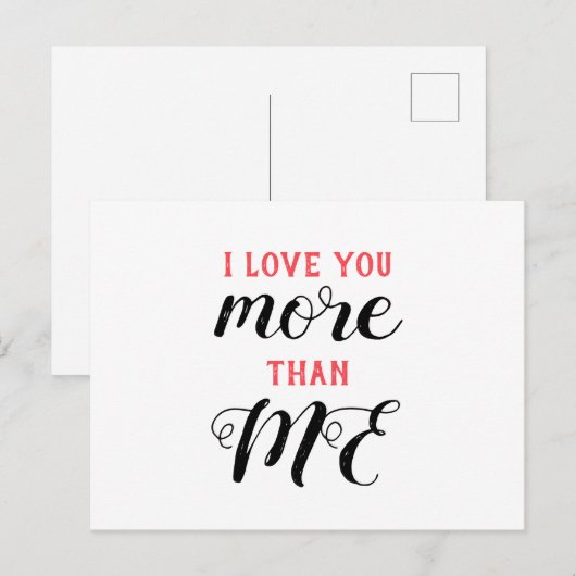 I Love You Briefkaart (Voorkant / Achterkant)