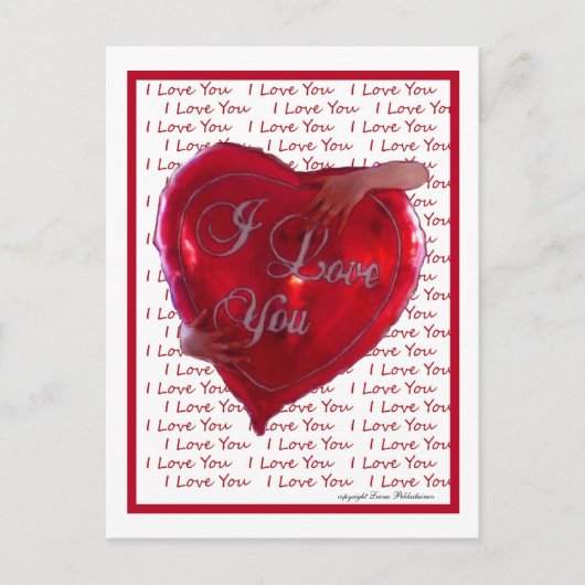 I Love You Briefkaart (Voorkant)