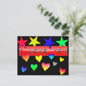 I Love You Briefkaart (Staand voorkant)