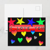 I Love You Briefkaart (Voorkant / Achterkant)