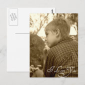 I Love You Briefkaart (Voorkant / Achterkant)