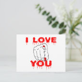 I Love You Briefkaart (Staand voorkant)