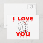 I Love You Briefkaart (Voorkant / Achterkant)
