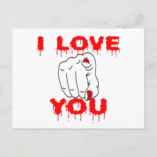 I Love You Briefkaart (Voorkant)