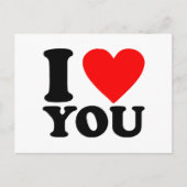 I Love You Briefkaart (Voorkant)