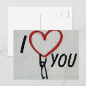 I Love You Briefkaart (Voorkant / Achterkant)