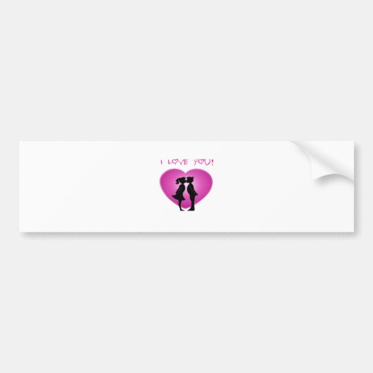 I Love You Bumpersticker (Voorkant)