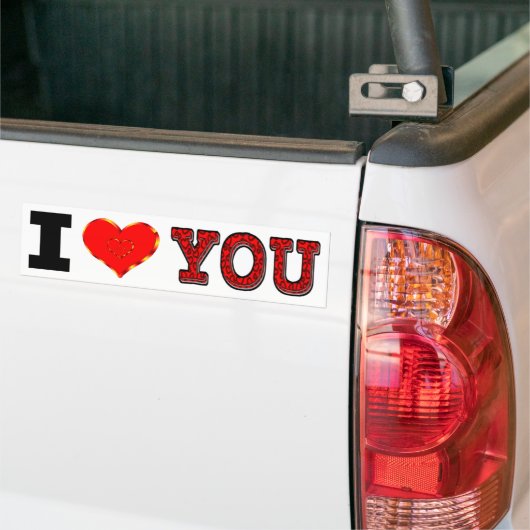 I Love You Bumpersticker (Op Truck)
