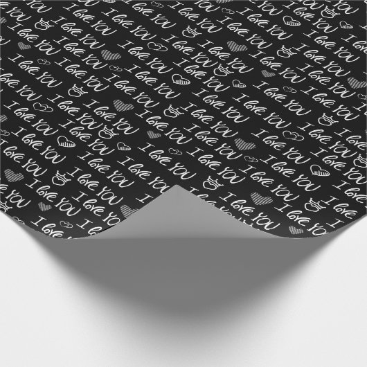 I Love You Cadeaupapier (Hoek)