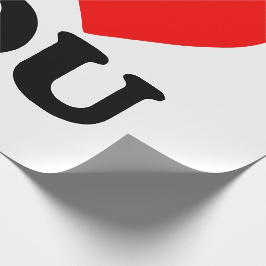 I Love You Cadeaupapier (Hoek)