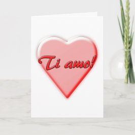 I Love You card, Italian Kaart