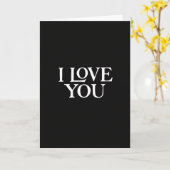 I Love You Card Kaart (Gele Bloem)