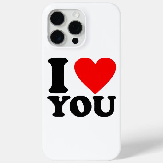 I Love You Case-Mate iPhone Case (Achterkant)