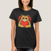 I Love You Cat Heart Valentines Day Kitten Kitty P T-shirt (Voorkant)