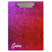 I love you chic pink glitter background Abstract Klembord (Voorkant)