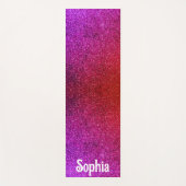 I love you chic pink glitter background Abstract Yogamat (Voorkant)